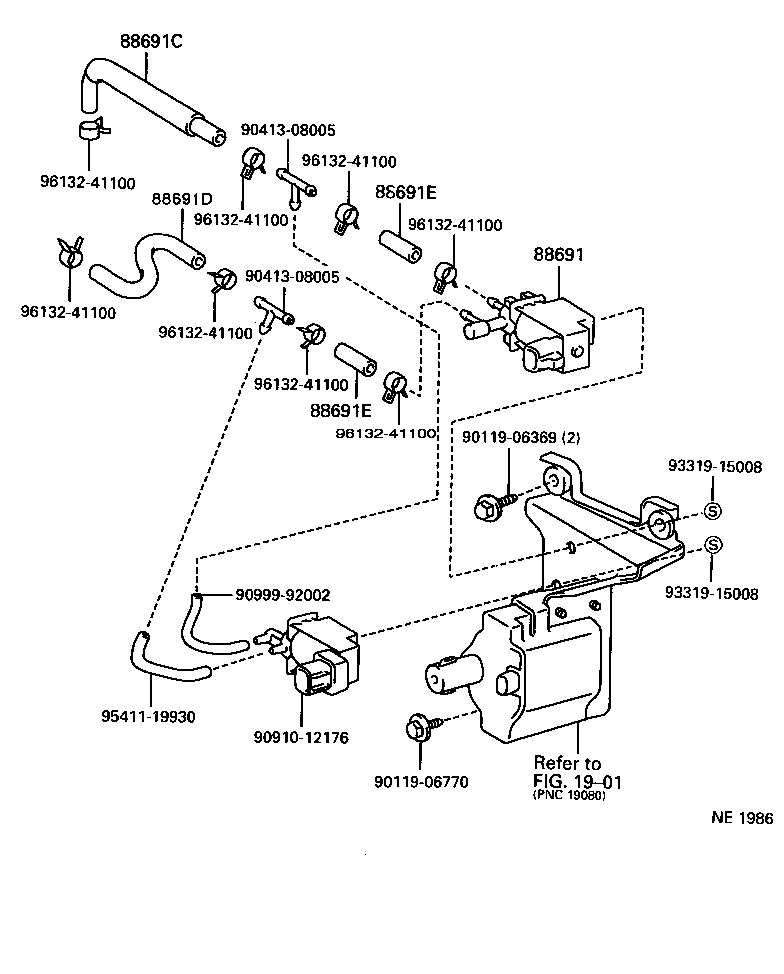  STARLET |  HEATING AIR CONDITIONING VACUUM PIPING