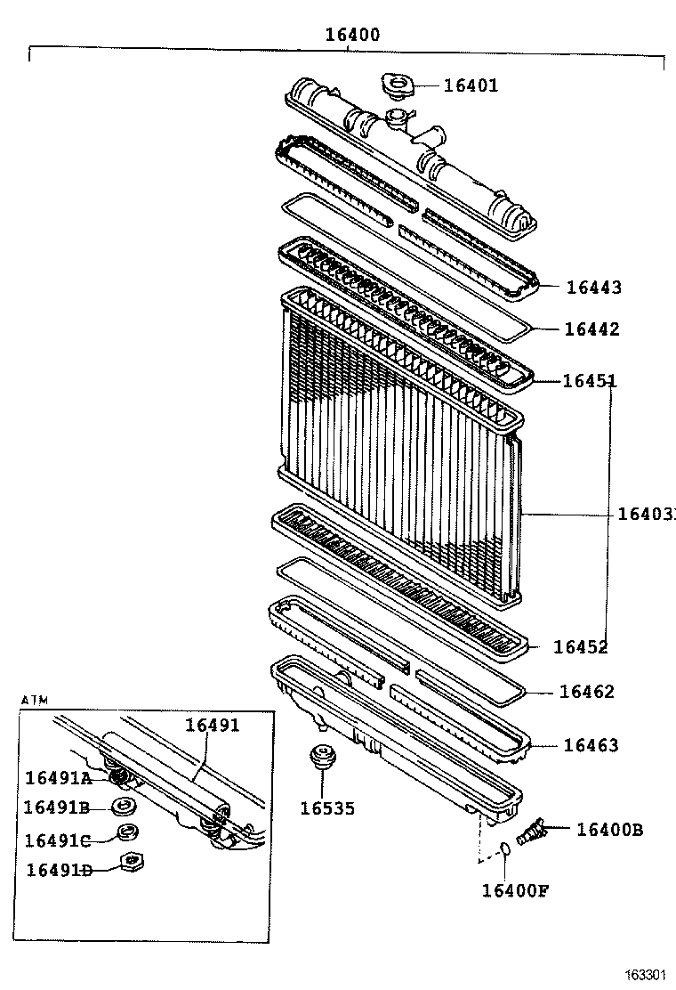  CORONA |  RADIATOR WATER OUTLET