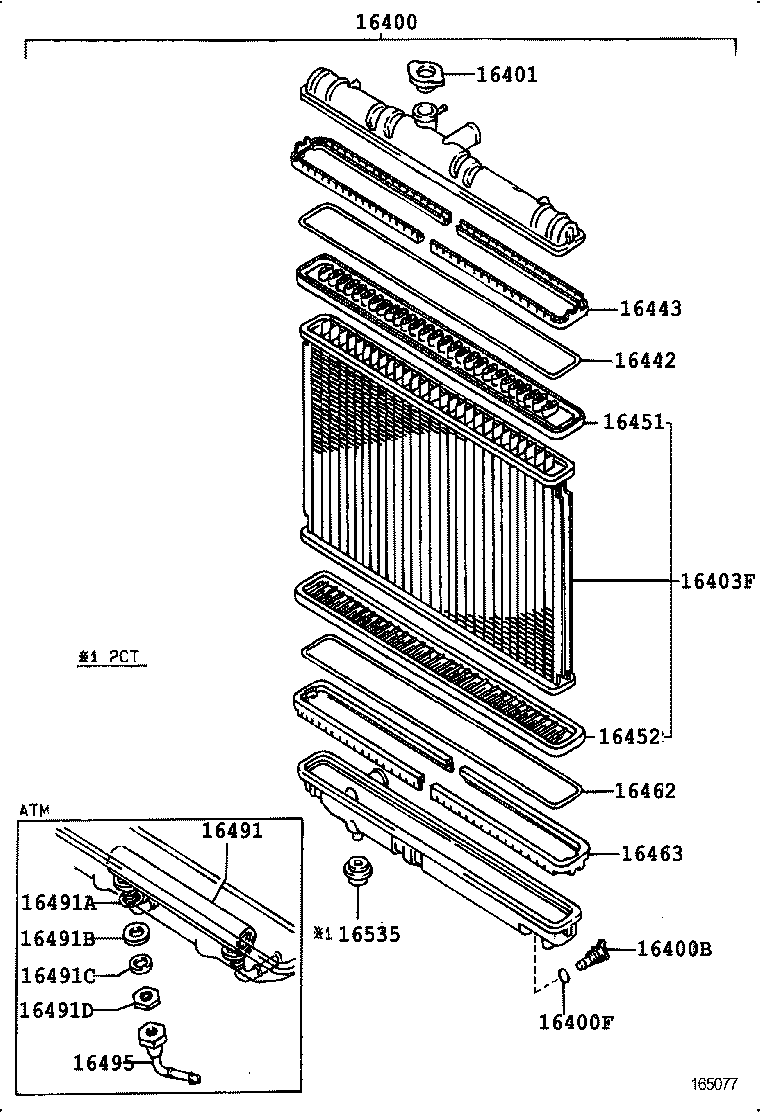  CAMRY VISTA |  RADIATOR WATER OUTLET