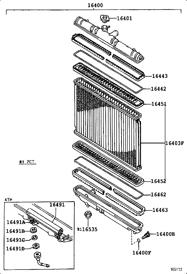  CAMRY VISTA |  RADIATOR WATER OUTLET