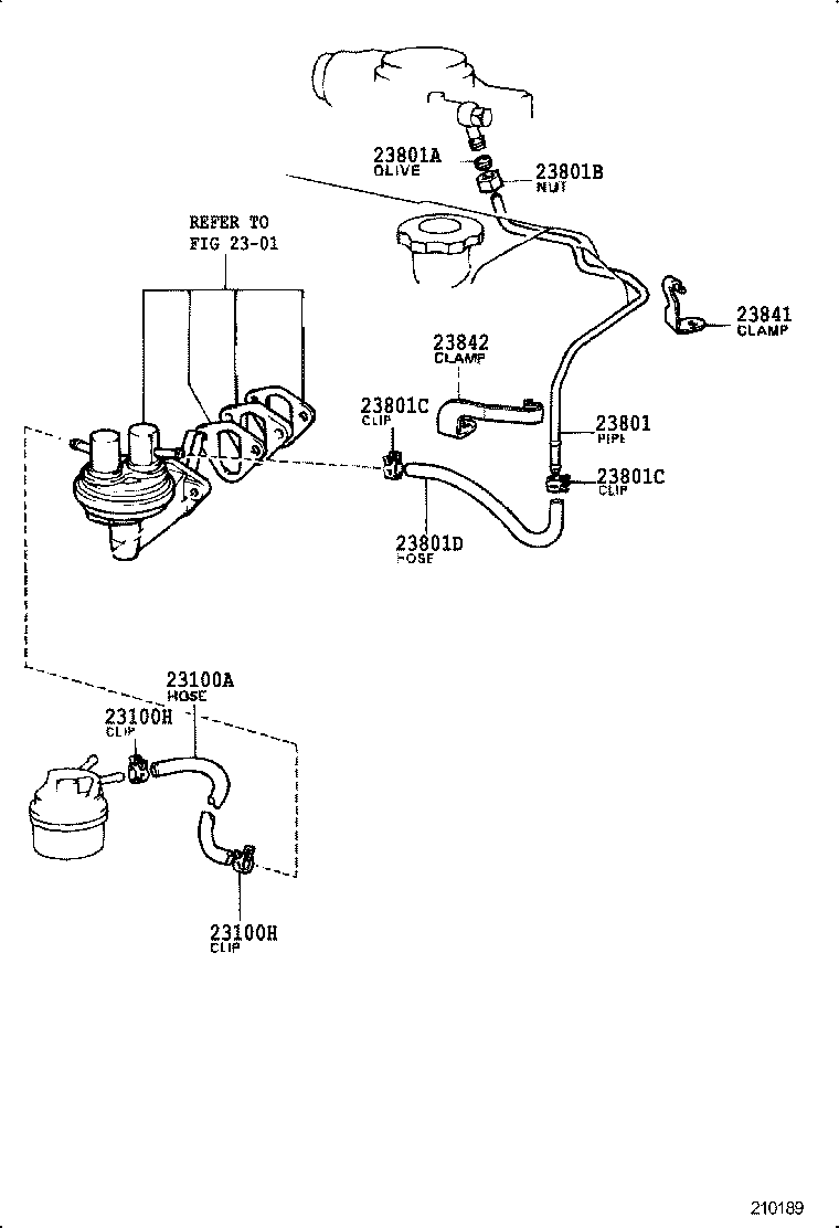  HILUX |  FUEL PIPE CLAMP