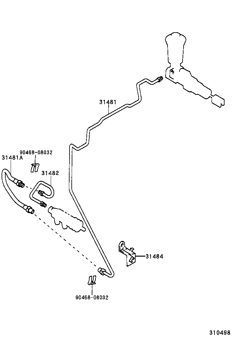  MARK 2 |  CLUTCH PEDAL FLEXIBLE HOSE