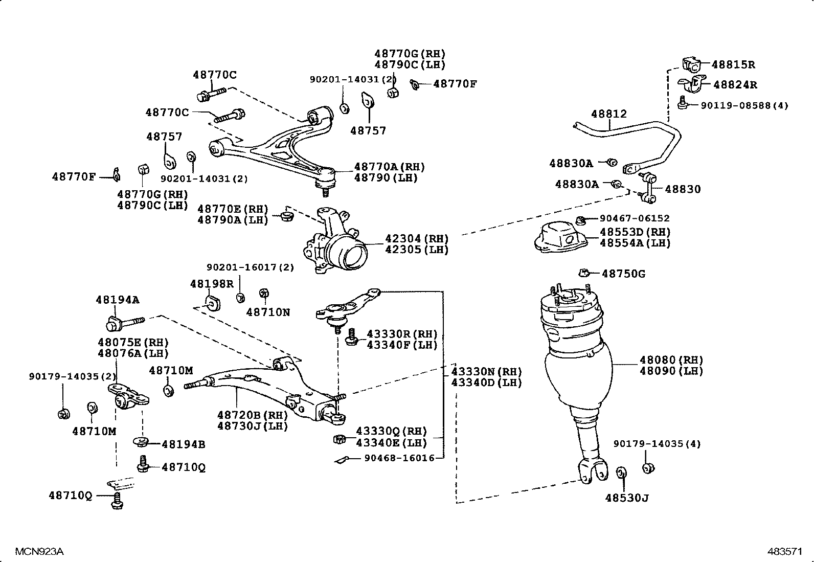  CROWN CROWN MAJESTA |  REAR SPRING SHOCK ABSORBER