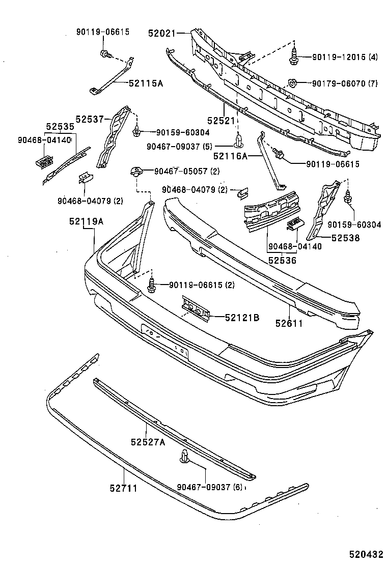  SPRINTER CARIB |  FRONT BUMPER BUMPER STAY