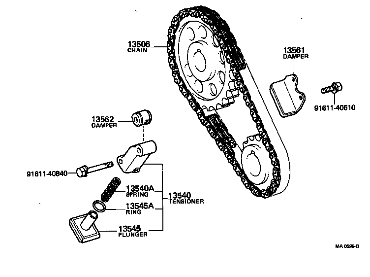  DYNA TOYOACE |  TIMING CHAIN