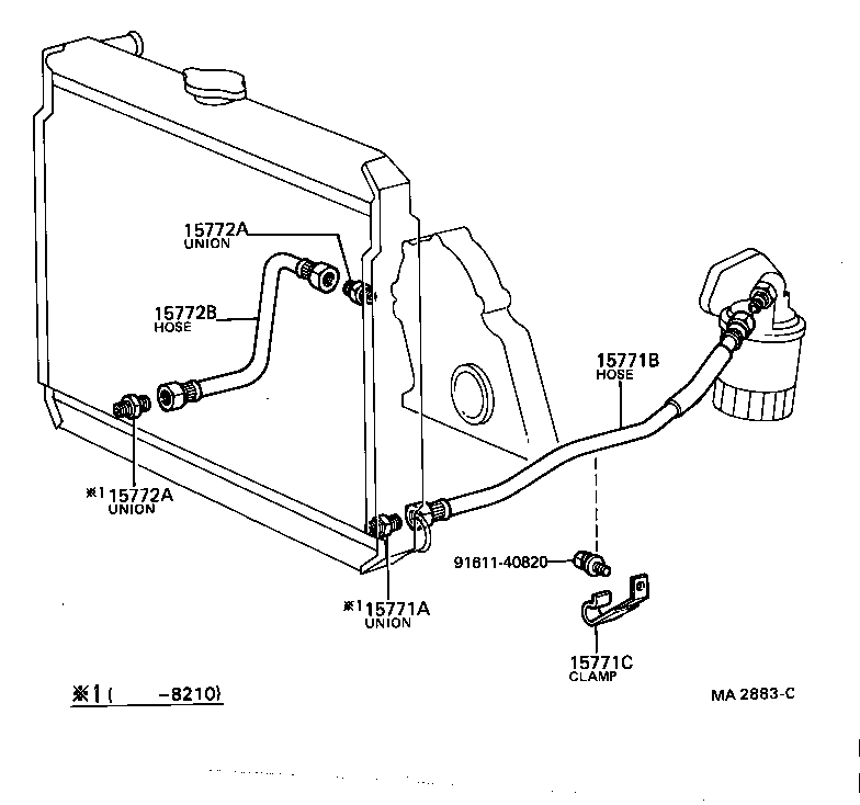  DYNA TOYOACE |  ENGINE OIL COOLER