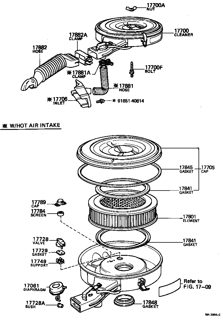  HILUX |  AIR CLEANER