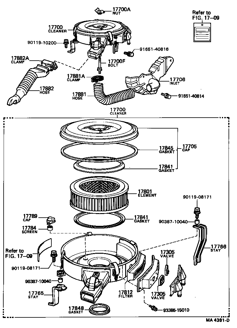  HILUX |  AIR CLEANER