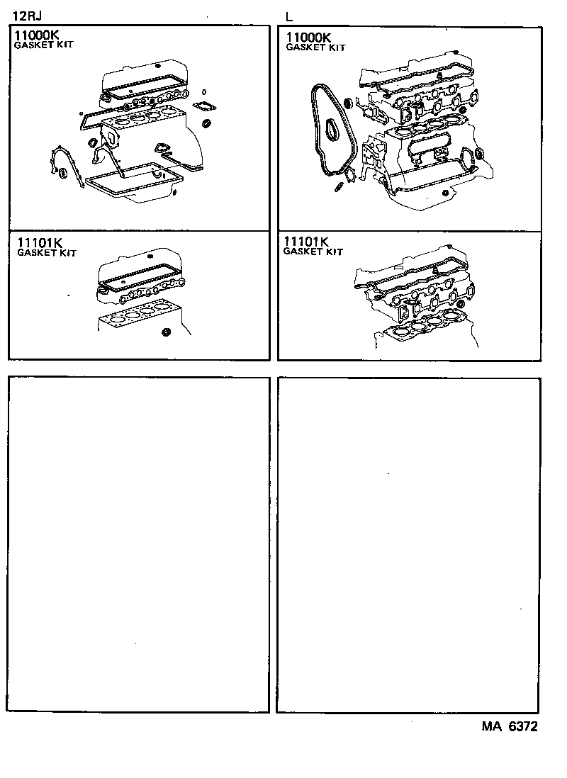  HIACE TRUCK |  ENGINE OVERHAUL GASKET KIT