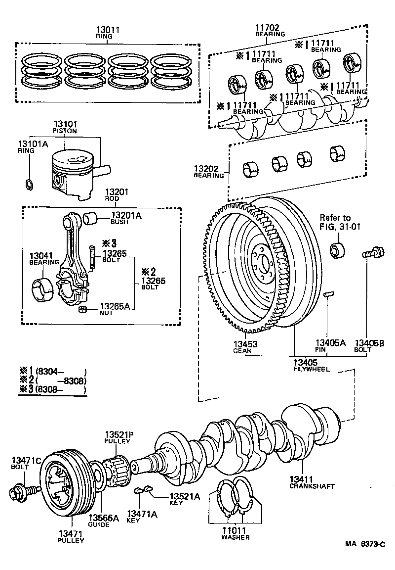  HIACE TRUCK |  CRANKSHAFT PISTON