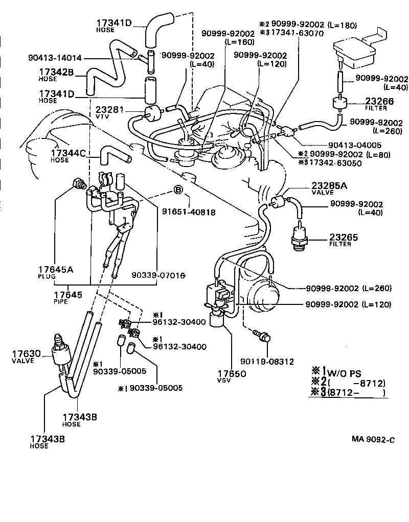  CAMRY VISTA |  VACUUM PIPING