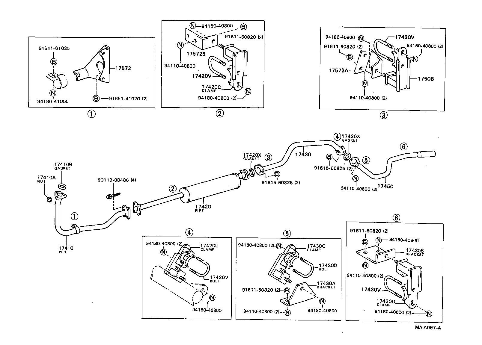  DYNA TOYOACE |  EXHAUST PIPE