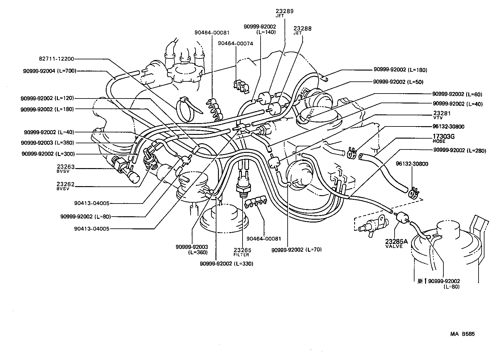  LITEACE VAN WAGON |  VACUUM PIPING