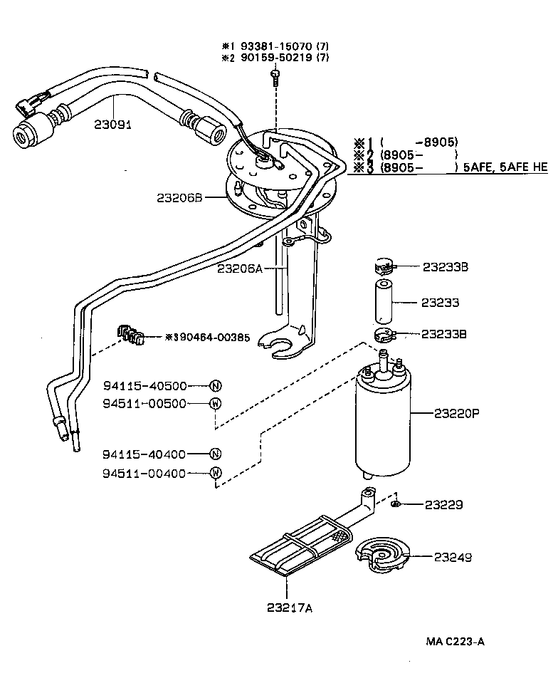  COROLLA LEVIN |  FUEL INJECTION SYSTEM