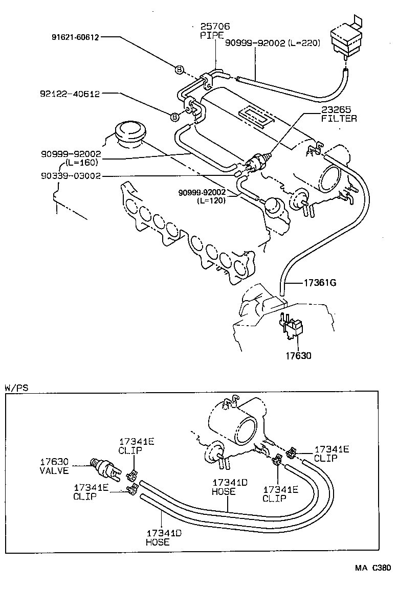  SPRINTER TRUENO |  VACUUM PIPING