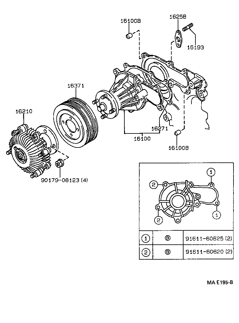  CROWN CROWN MAJESTA |  WATER PUMP