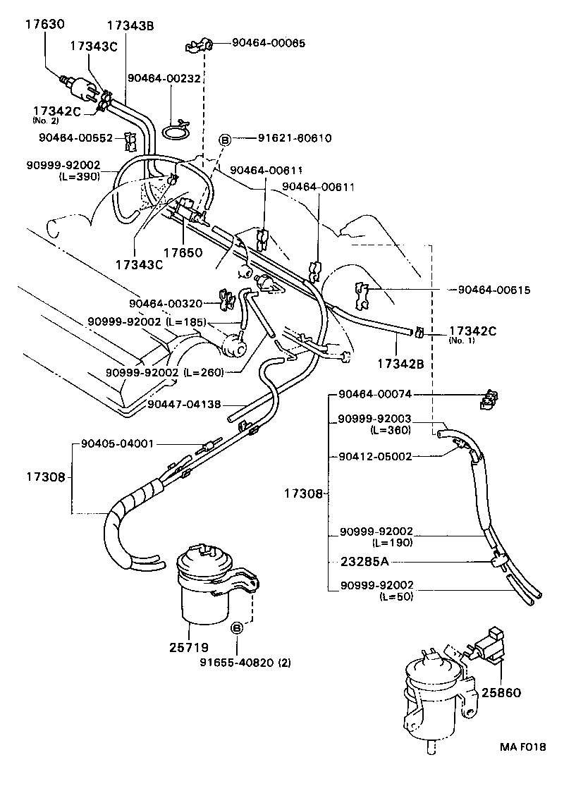  CAMRY VISTA |  VACUUM PIPING