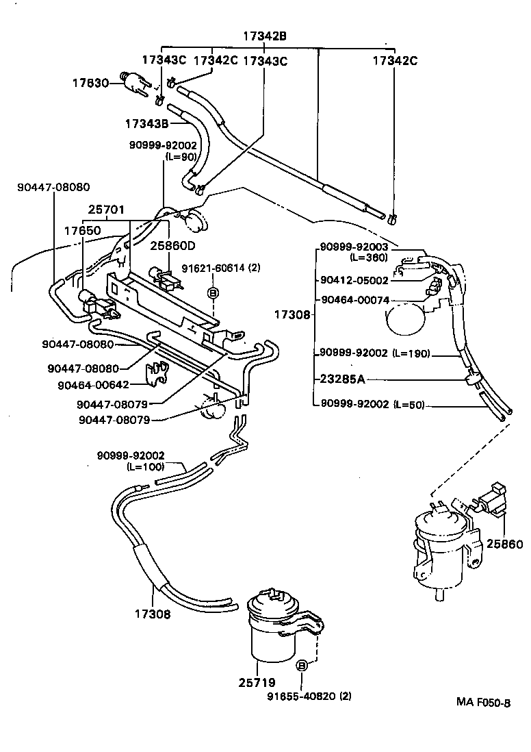  CAMRY VISTA |  VACUUM PIPING