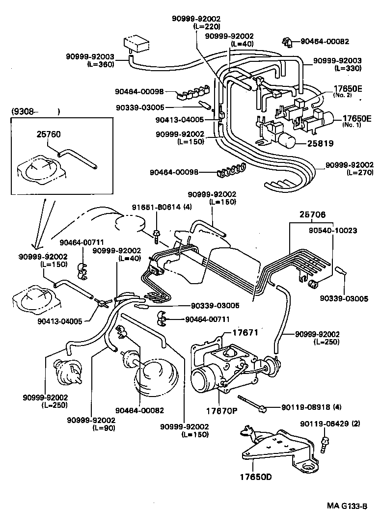  CAMRY VISTA |  VACUUM PIPING