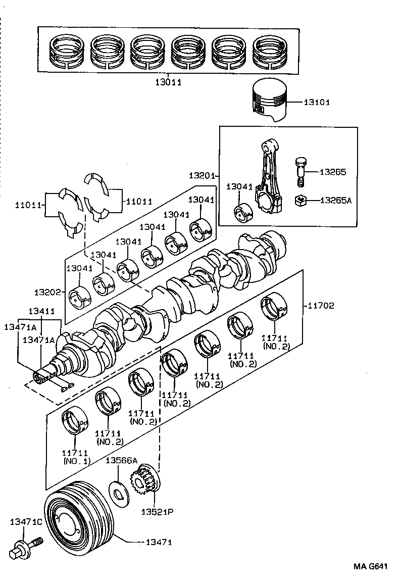  CROWN CROWN MAJESTA |  CRANKSHAFT PISTON