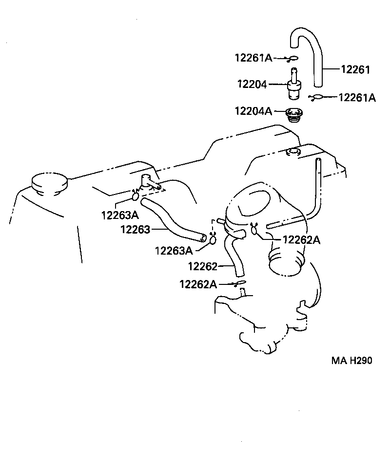  DYNA TOYOACE |  VENTILATION HOSE