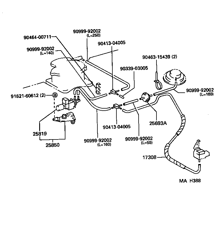  LITE TOWNACE V WG |  VACUUM PIPING