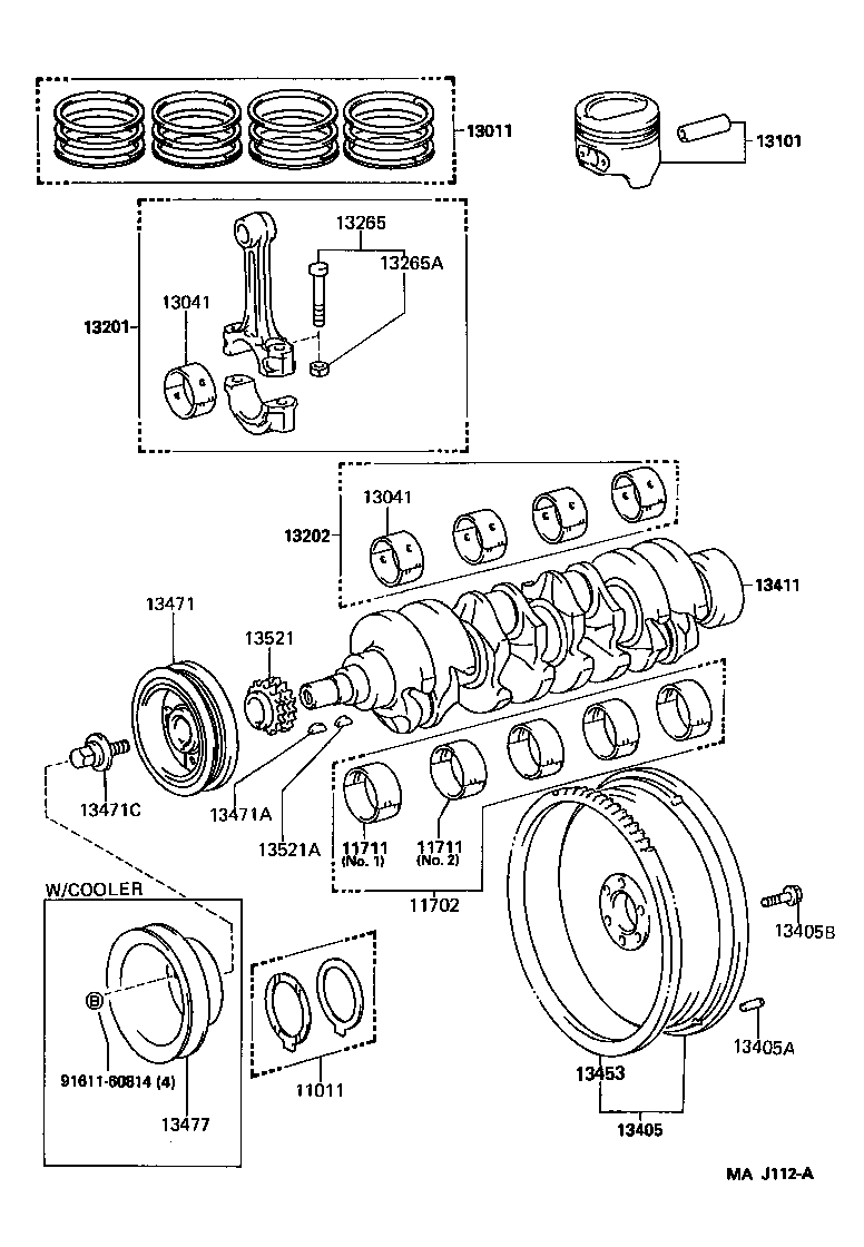  HIACE TRUCK |  CRANKSHAFT PISTON