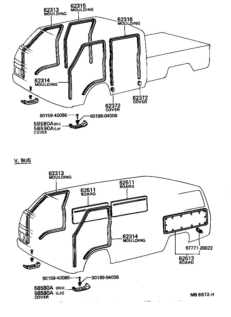  DYNA TOYOACE |  INSIDE TRIM BOARD