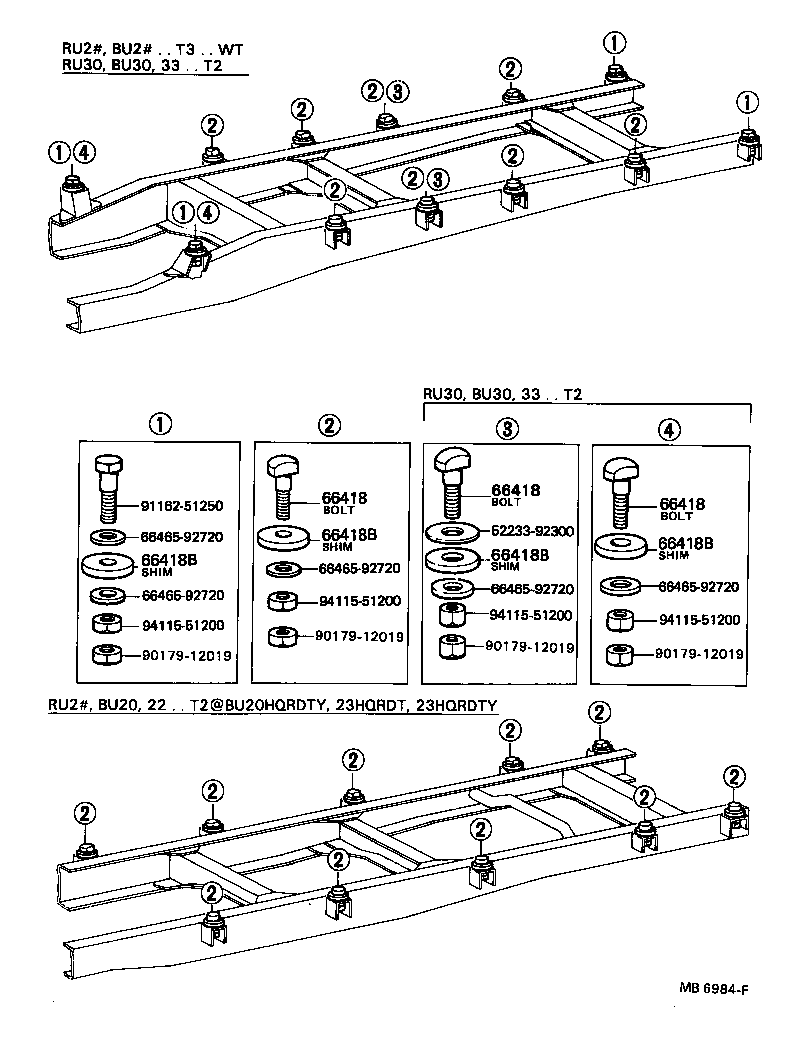  DYNA TOYOACE |  REAR BODY MOUNTING