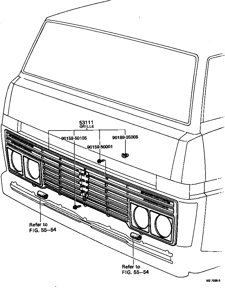  DYNA TOYOACE |  RADIATOR GRILLE