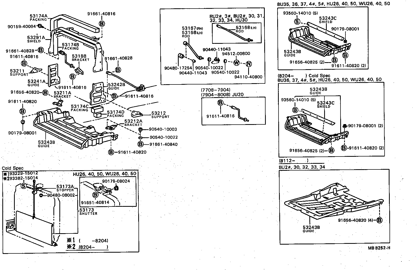  DYNA TOYOACE |  RADIATOR SUPPORT WIND GUIDE