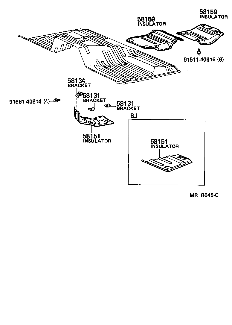  LAND CRUISER VAN |  FLOOR INSULATOR