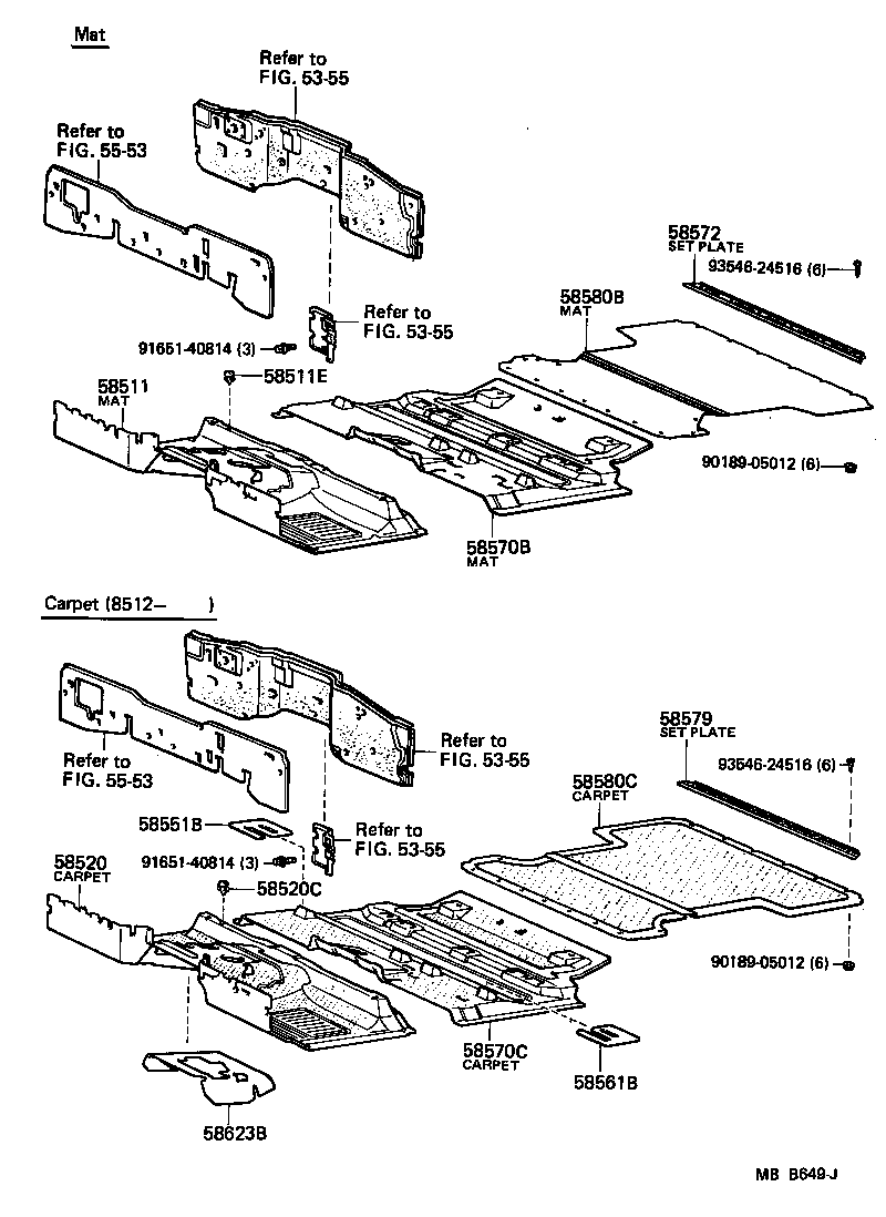  LAND CRUISER VAN |  FLOOR MAT SILENCER PAD