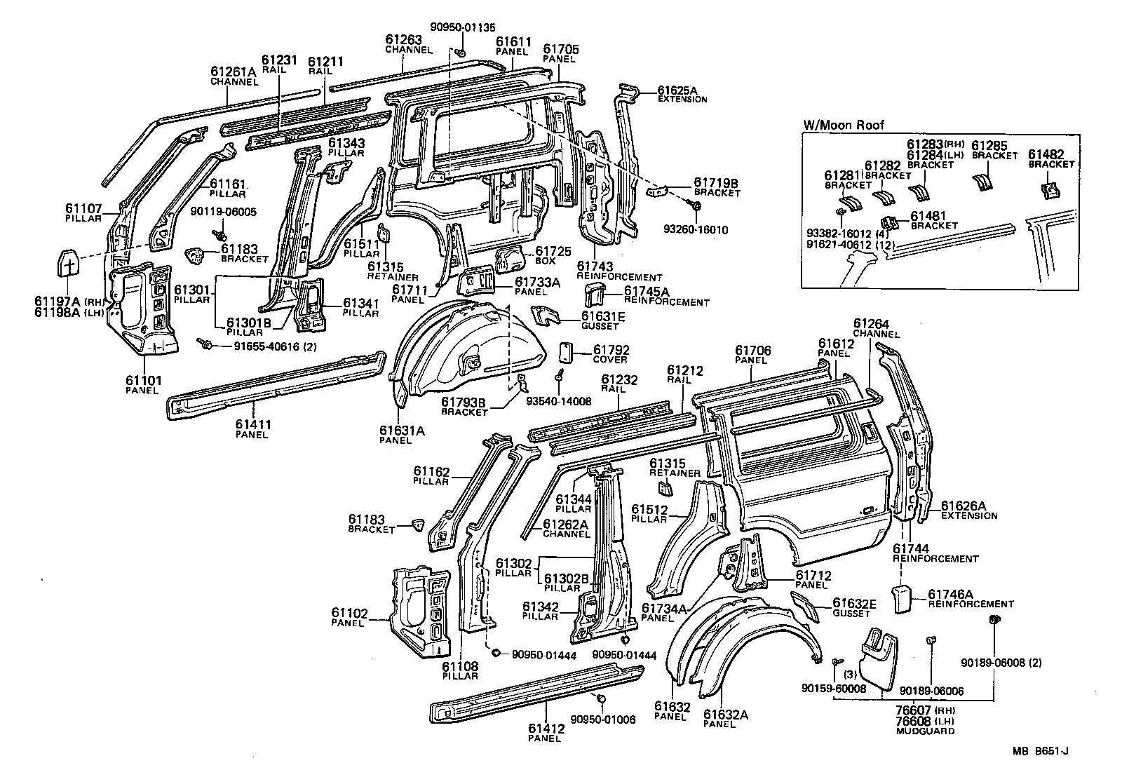  LAND CRUISER VAN |  SIDE MEMBER