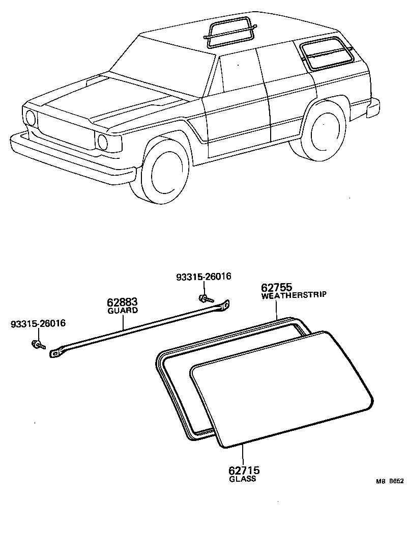  LAND CRUISER VAN |  SIDE WINDOW