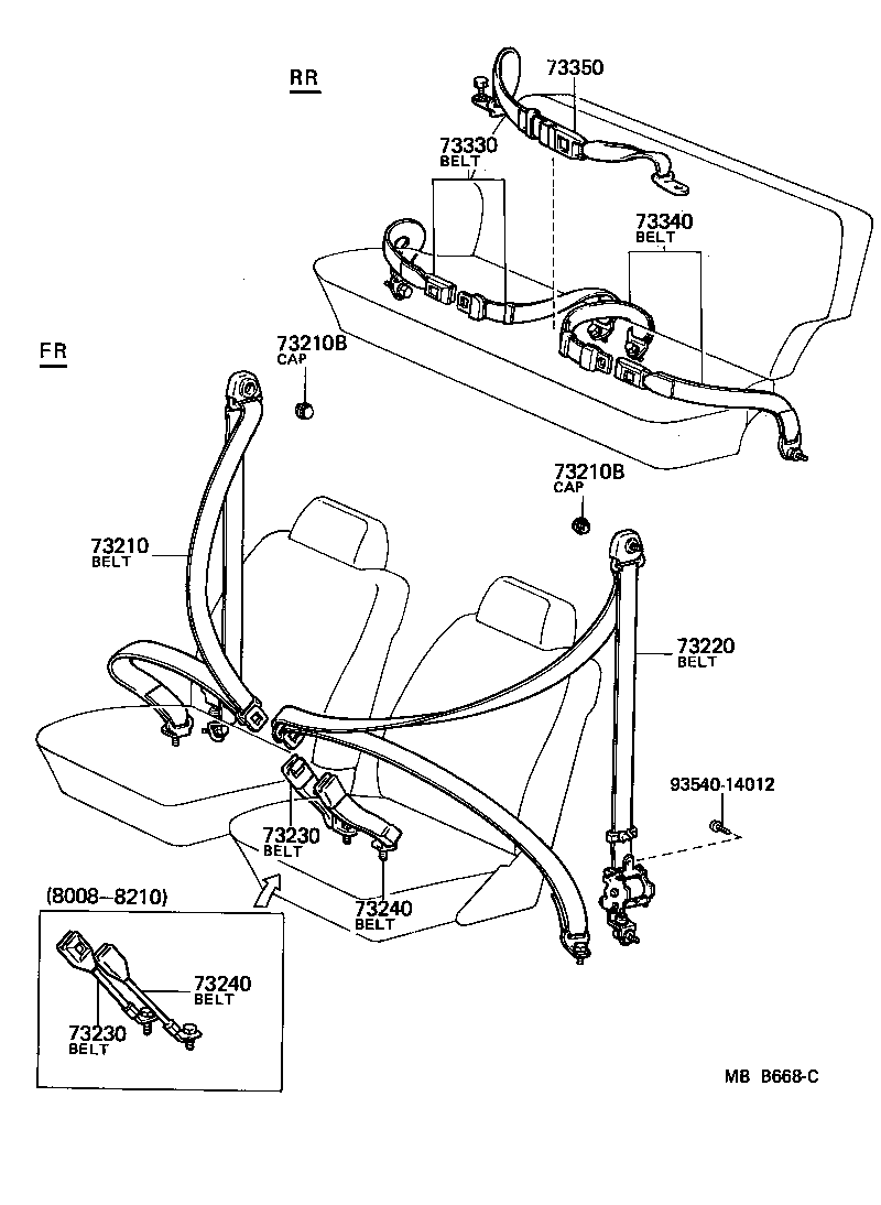 LAND CRUISER VAN |  SEAT BELT