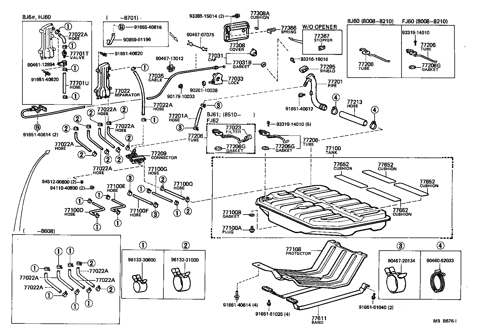  LAND CRUISER VAN |  FUEL TANK TUBE
