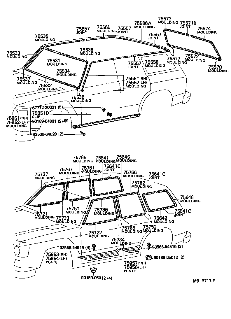  LAND CRUISER VAN |  MOULDING