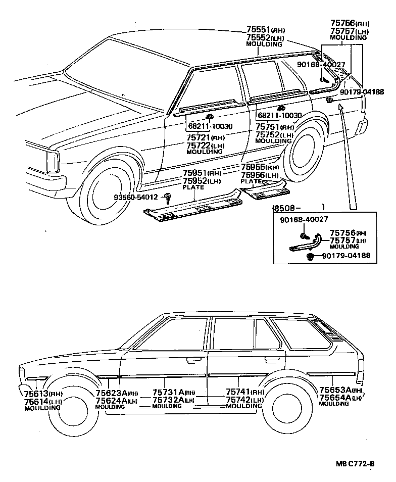  COROLLA |  SIDE MOULDING