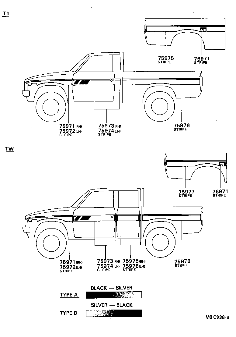  HILUX |  BODY STRIPE