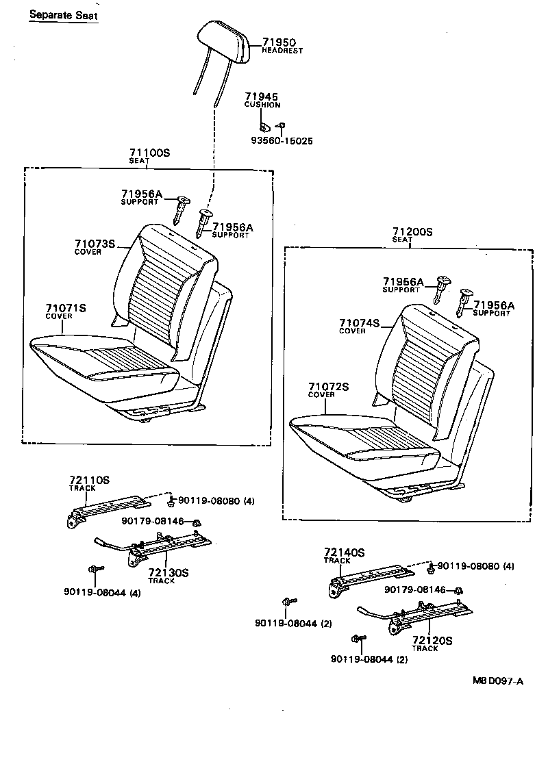  HILUX |  SEAT SEAT TRACK