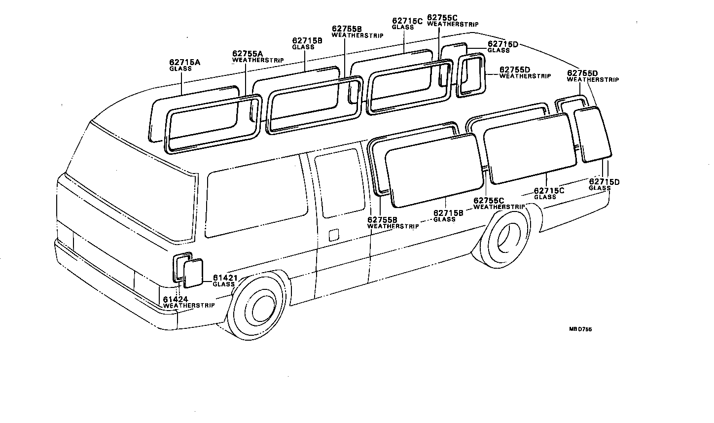  COASTER |  SIDE WINDOW