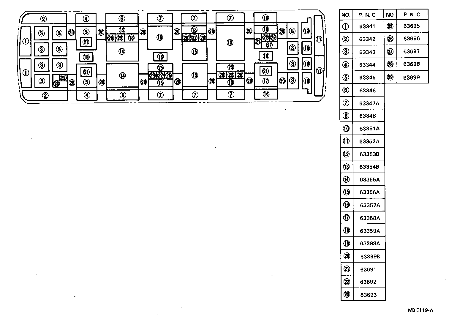  COASTER |  ROOF HEADLINING SILENCER PAD
