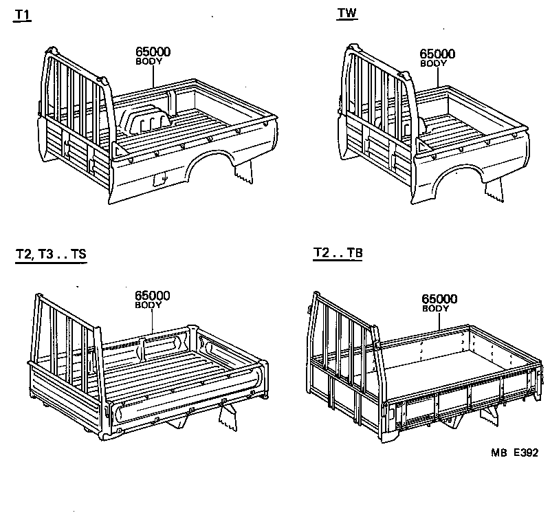  HIACE TRUCK |  REAR BODY ASSEMBLY