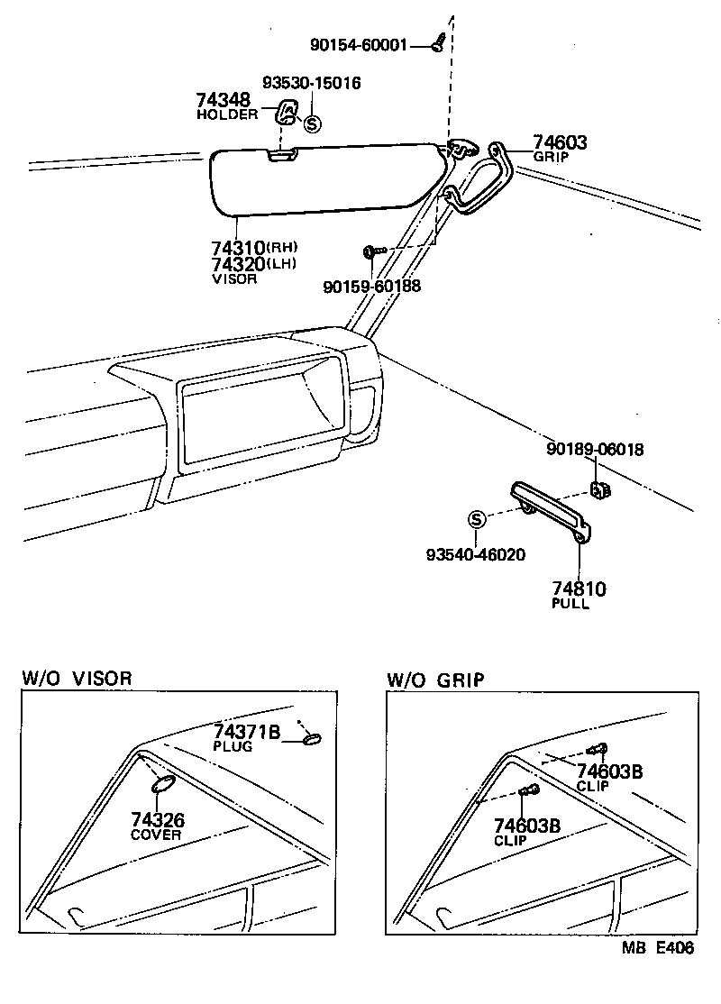  HIACE TRUCK |  ARMREST VISOR