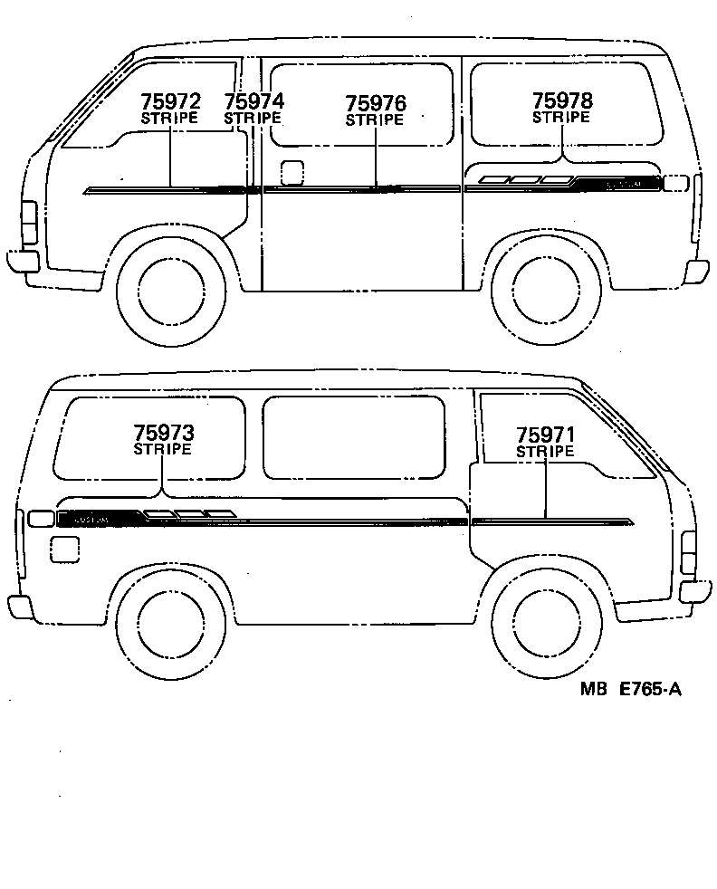 Toyota Van Outline