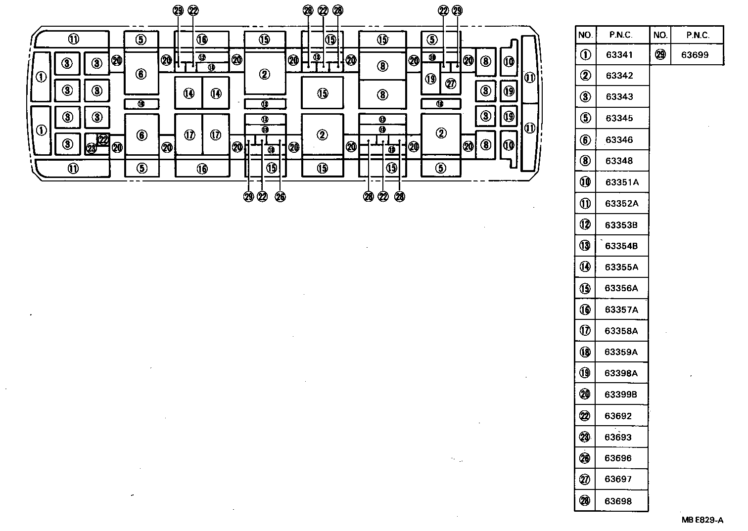  COASTER |  ROOF HEADLINING SILENCER PAD