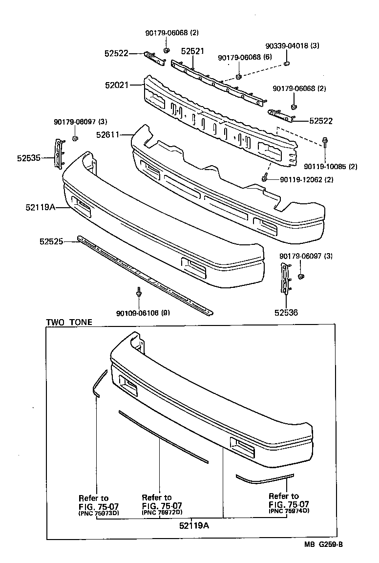  MR2 |  FRONT BUMPER BUMPER STAY