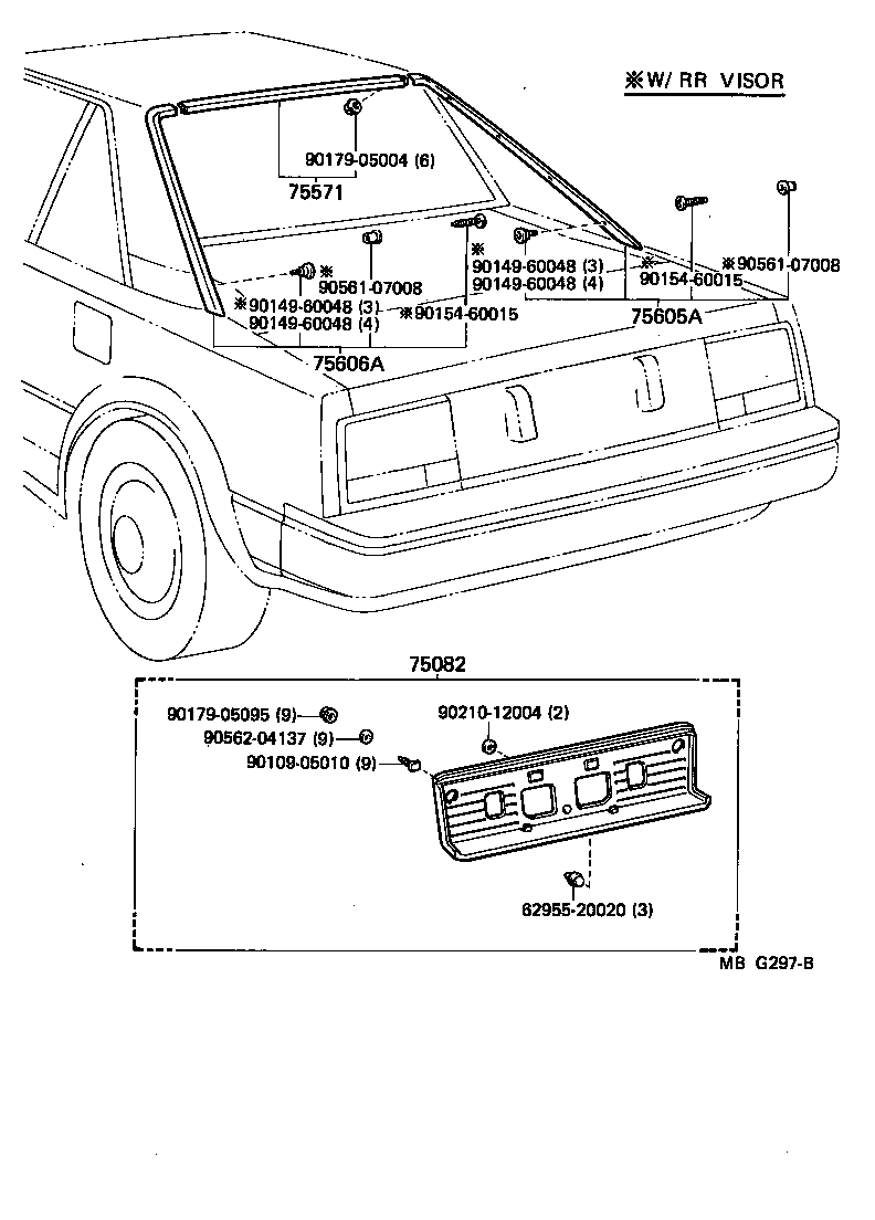  MR2 |  REAR MOULDING