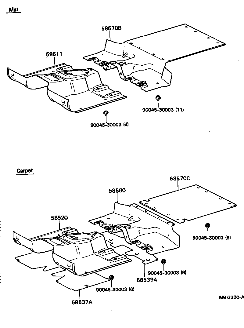  BLIZZARD |  FLOOR MAT SILENCER PAD